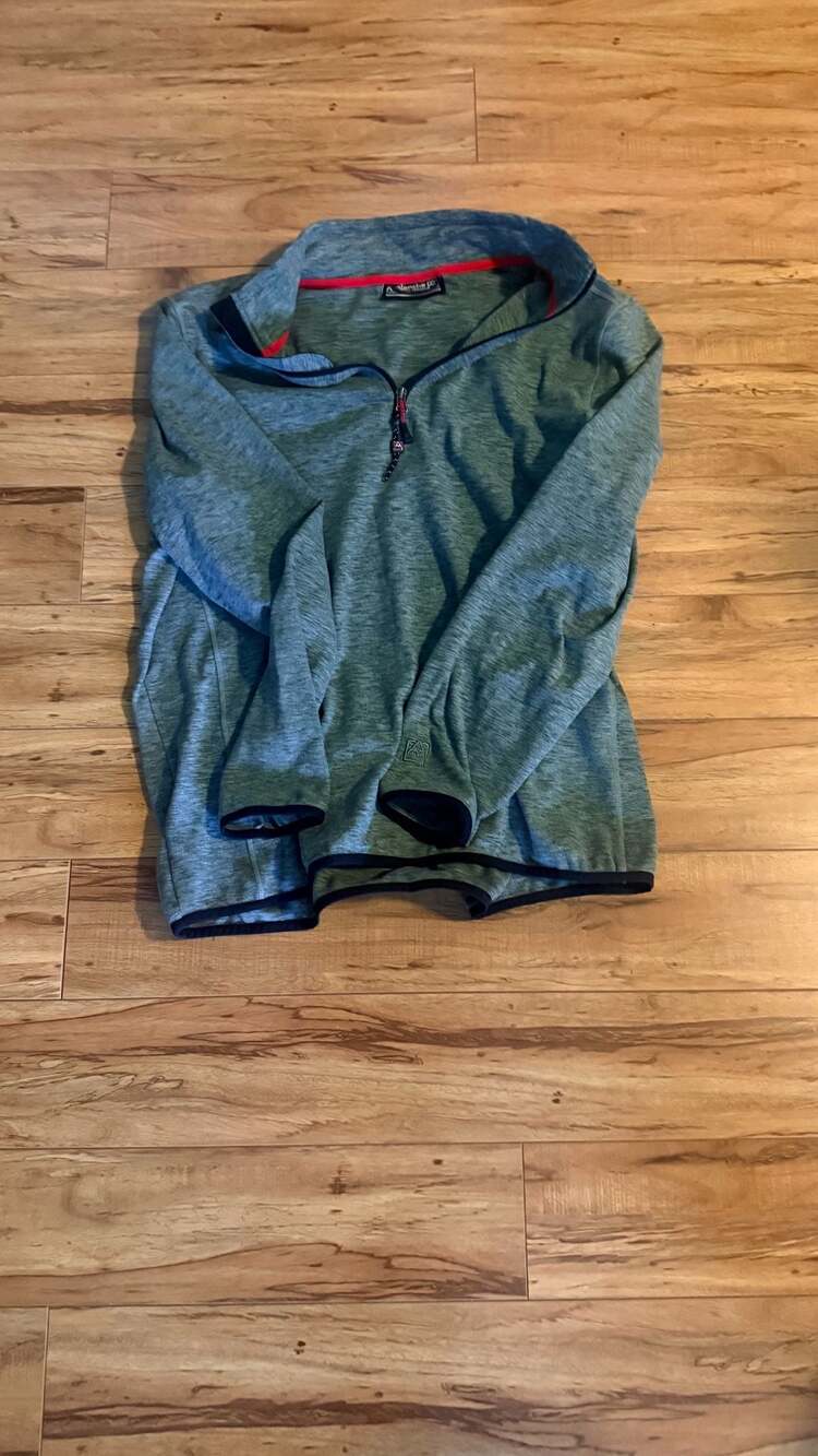 Avalanche 1/4 Zip Pullover Jacket Green Heather